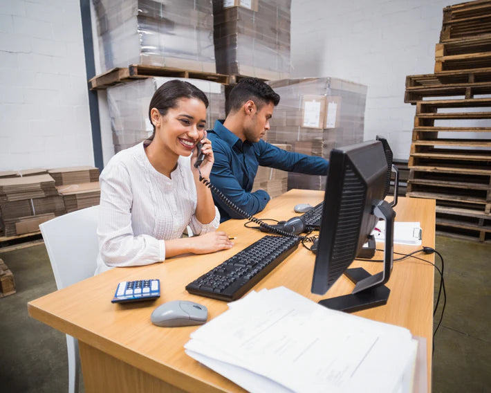 Bookkeeping team managing inventory and business finances